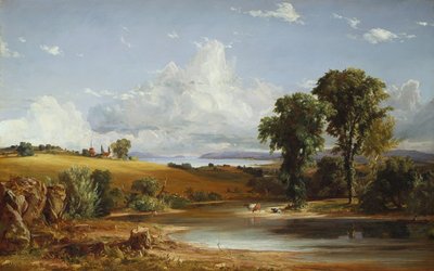Sommereftermiddag på Hudson, 1852 af Jasper Francis Cropsey
