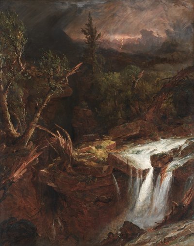 The Clove - En stormscene i Catskill Mountains, 1851. af Jasper Francis Cropsey