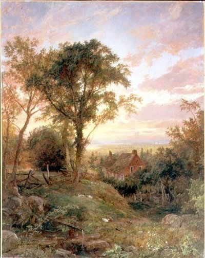 Det gamle hjem, Warwick, New York af Jasper Francis Cropsey
