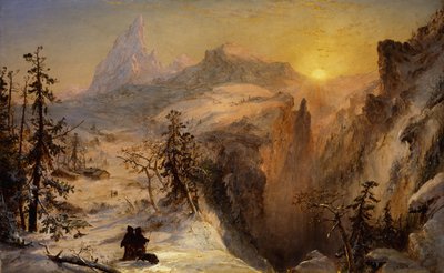 Vinter i Schweiz, 1860 af Jasper Francis Cropsey