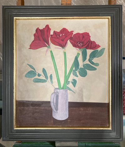 Amaryllis i kande (maleri) af Jasper Galloway