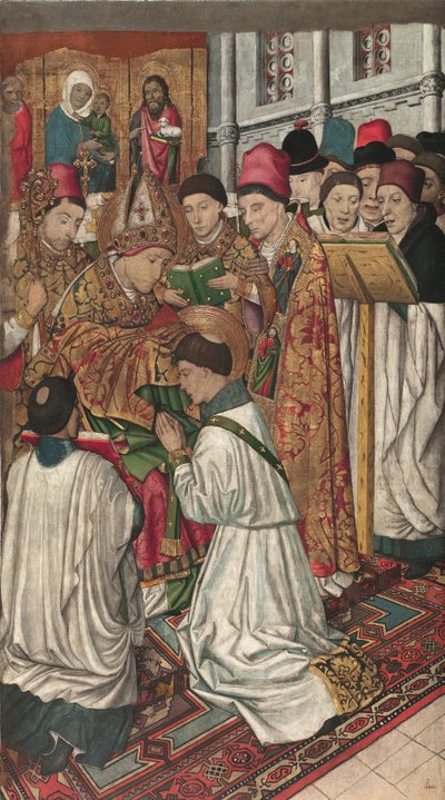 Sankt Vincent ordineret af Sankt Valerius af Jaume Huguet
