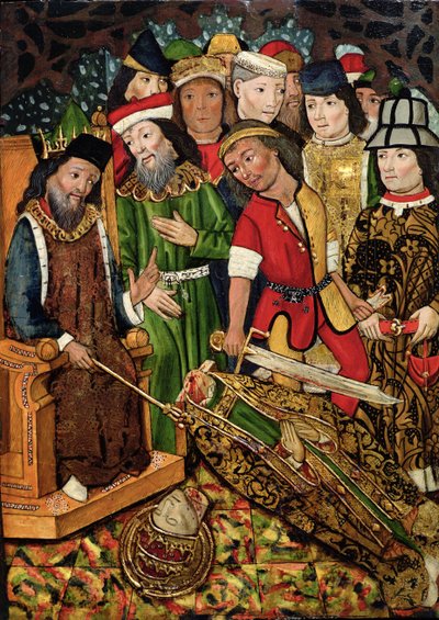 Halshugningen af St. Fabian af Jaume Huguet