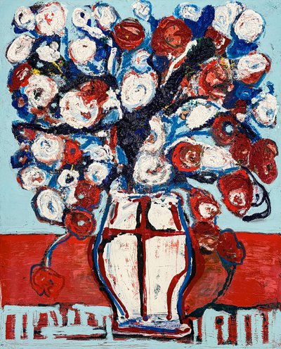 Fleur De Sel No. 14 2021 Conversations Of Colors, 2021 (olie på lærred) af Jay Batlle