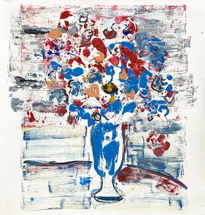Fleur De Sels No. 34 Serious Walks, 2021 (olie på papir) af Jay Batlle