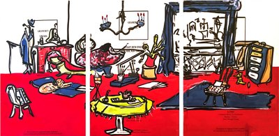 Just Enough, 2016 (mixed media på akvarelpapir monteret på panel med opskrift på bagsiden) af Jay Batlle