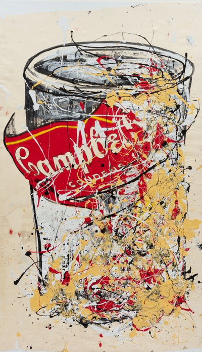 Number One, 2019 (husmaling og blæk på lærred) af Jay Batlle
