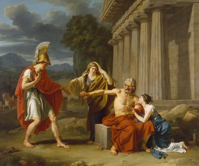 Ødipus ved Colonus af Jean-Antoine-Théodore Giroust