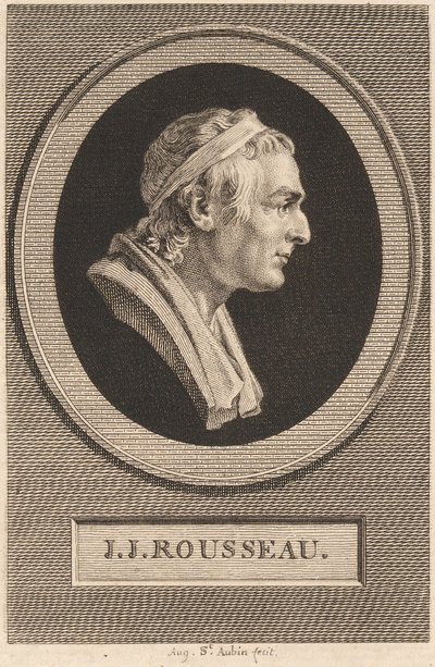 Jean-Jacques Rousseau af Jean-Antoine Houdon