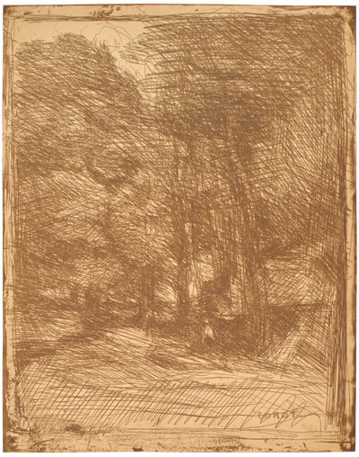 Erindring om Bas-Bréau af Jean-Baptiste-Camille Corot