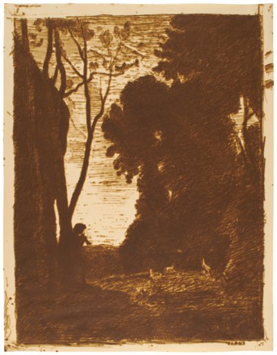 Den lille hyrde, 2. tavle af Jean-Baptiste-Camille Corot