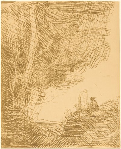 Digteren og hans muse af Jean-Baptiste-Camille Corot