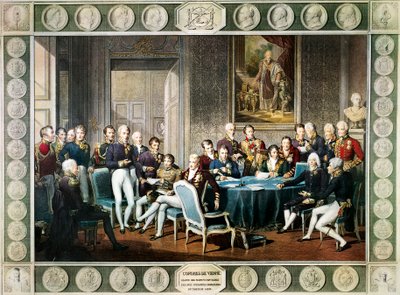 Deltagere ved Wienerkongressen 1814-15, Østrig af Jean Baptiste (after) Isabey