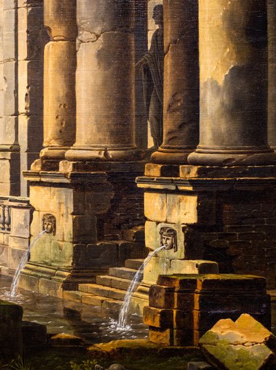 Ruinerne af et gammelt bad af Jean Baptiste Berlot