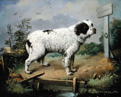 Et Newfoundland på en dæmning af Jean Baptiste Desgrange