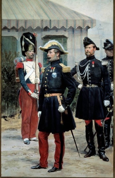 Portræt af kejser Napoleon III (1808-1873). Akvarel af Edouard Detaille (1848-1912). Paris fra det 19. århundrede, Musee de l