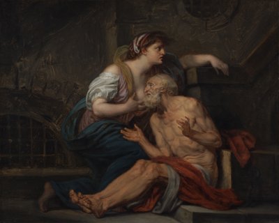 Cimon og Pero: "Romersk velgørenhed" af Jean-Baptiste Greuze