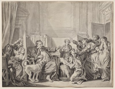 Den skyldige og angrende datter af Jean-Baptiste Greuze