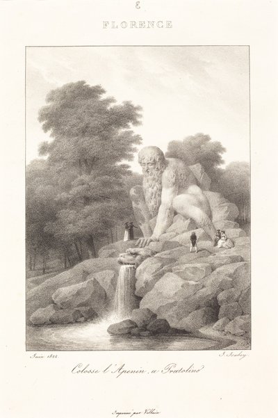 Apenninernes kolos, Pratolino af Jean-Baptiste Isabey