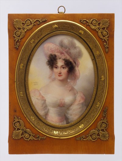 Fru Rufus Prime (Augusta Temple Palmer, 1807-1840) af Jean-Baptiste Isabey