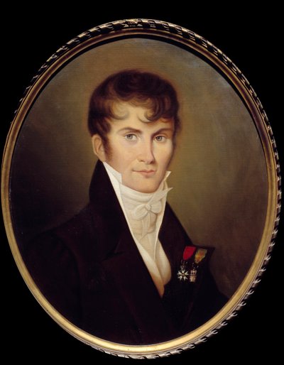 Portræt af Claude Francis, Baron de Meneval (1778-1850) sekretær for Napoleon Bonaparte. Maleri af Jean Baptiste Isabey (1767-1855) af Jean Baptiste Isabey