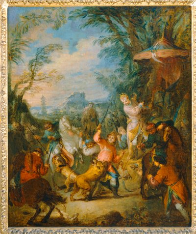 Chasse chinoise - kinesisk jagt ... af Jean Baptiste Joseph Pater