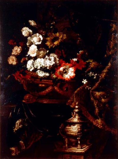 Stilleben af blomster af Jean Baptiste Monnoyer