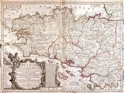 Bretagne, østlige Pays-de-la-Loire, Frankrig af Jean Baptiste Nolin