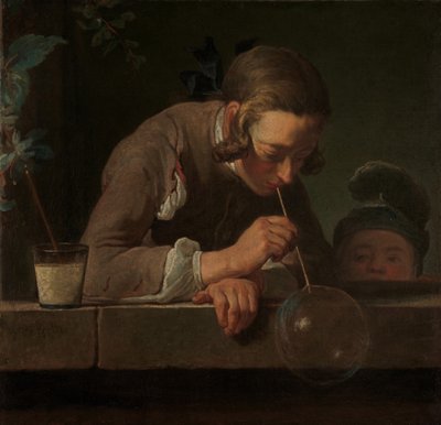 Sæbebobler, ca.1733-34 (olie på lærred) af Jean Baptiste Simeon Chardin