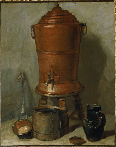 Drikkefontænen af kobber ... af Jean-Baptiste Simeon Chardin
