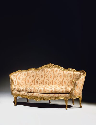 Louis XV sofa af Jean Baptiste Tilliard