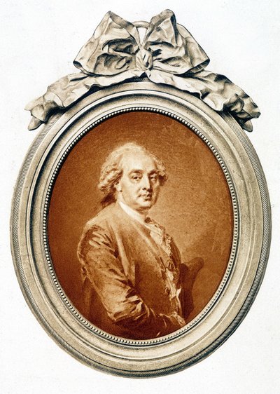 Portræt af Charles Claude de Flahaut de la Billarderie (1730-1809), greve af Angiviller af Weygler af Jean Baptiste Weyler
