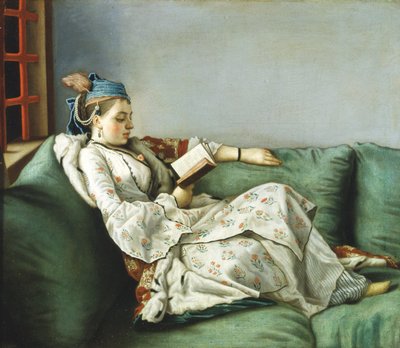 Portræt af Maria Adelaide fra Frankrig klædt i tyrkisk stil af Jean Étienne Liotard