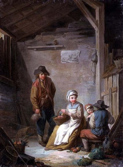 Bønder i deres sommerhus af Jean Francois Clermont