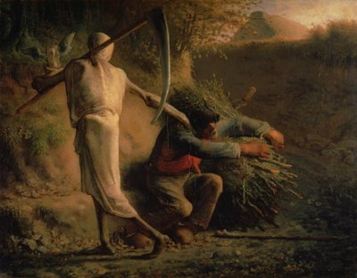 Døden og Skovhuggeren af Jean Francois Millet