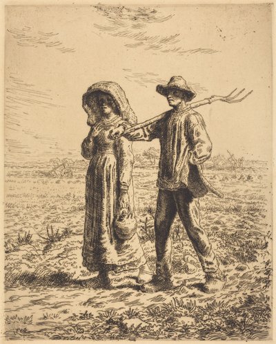 Afrejse til arbejde af Jean-Francois Millet