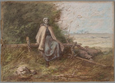 Hyrdinde af Jean-Francois Millet