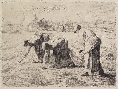 Aksopsamlerskerne af Jean-Francois Millet