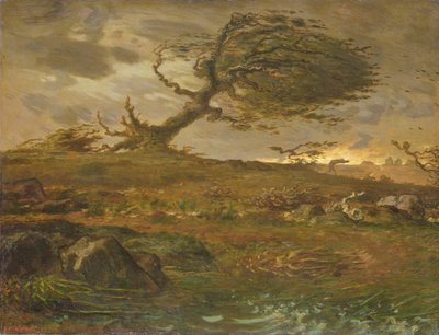 Vindpustet af Jean Francois Millet