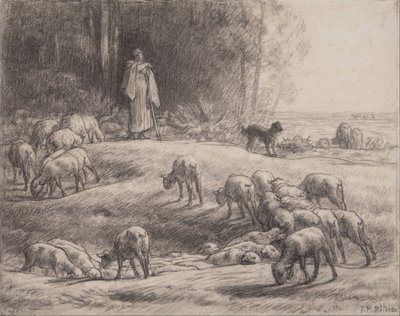 Hyrdinden af Jean-Francois Millet