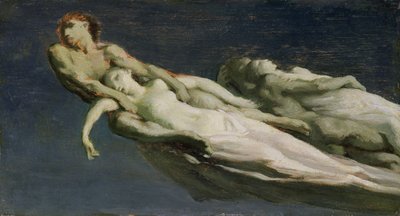Stjerneskuddene (olie på plade) af Jean Francois Millet
