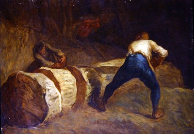 Træskærerne (olie på lærred) af Jean Francois Millet