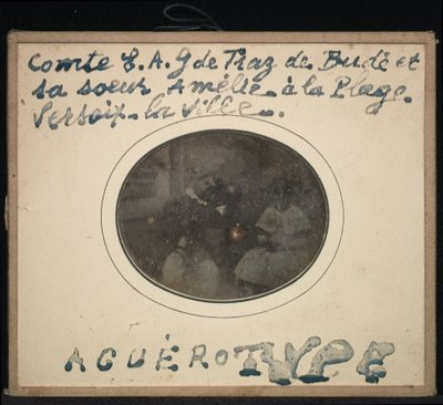 Portræt af to børn, grev Ernest Andre Gabriel de Traz de Budé og hans søster Amélie af Jean Gabriel Eynard