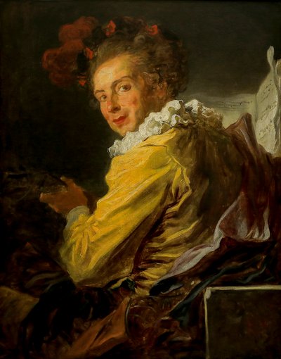 Fantasy figur. Portræt af Monsieyr de La Bretèche af Jean Honore Fragonard