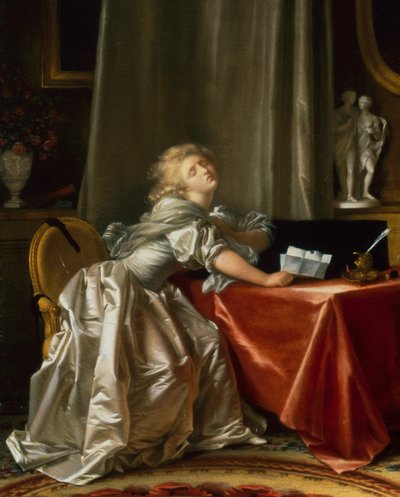 The Bad News (olie på lærred) af Jean Honore Fragonard