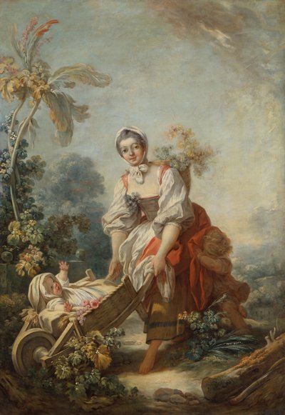 Moderskabets glæder af Jean Honore Fragonard