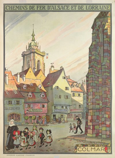 Colmar plakat af Jean Jacques Waltz