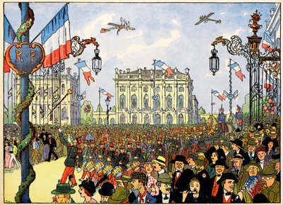 Min landsby, dem der ikke glemmer: 14. juli af Jean Jacques (1873 1951) Waltz
