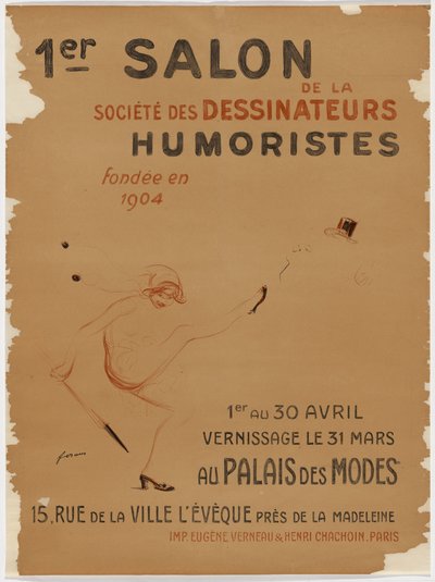 »1. Salon for humorister, Modepaladset« (Humoristernes første udstilling, Stilens palads) af Jean-Louis Forain
