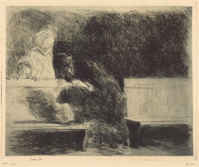 Advokat gennemgår en sagmappe af Jean-Louis Forain